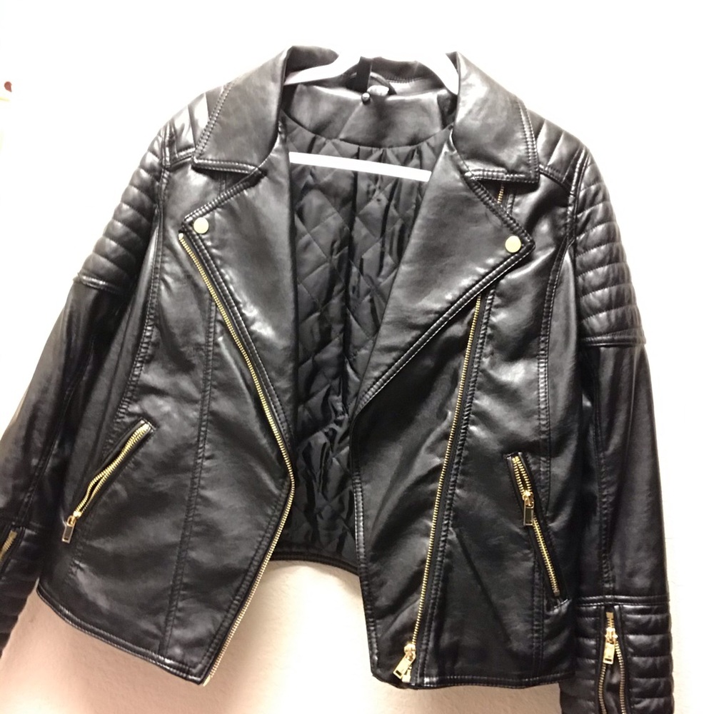 H & M jacket leather